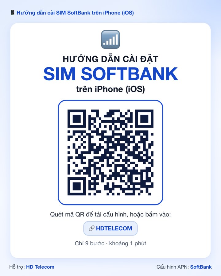 Mã QR tải hồ sơ cấu hình APN SoftBank cho iPhone